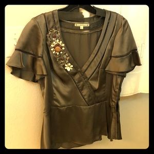 Nanette Lepore evening top with gorgeous beading.